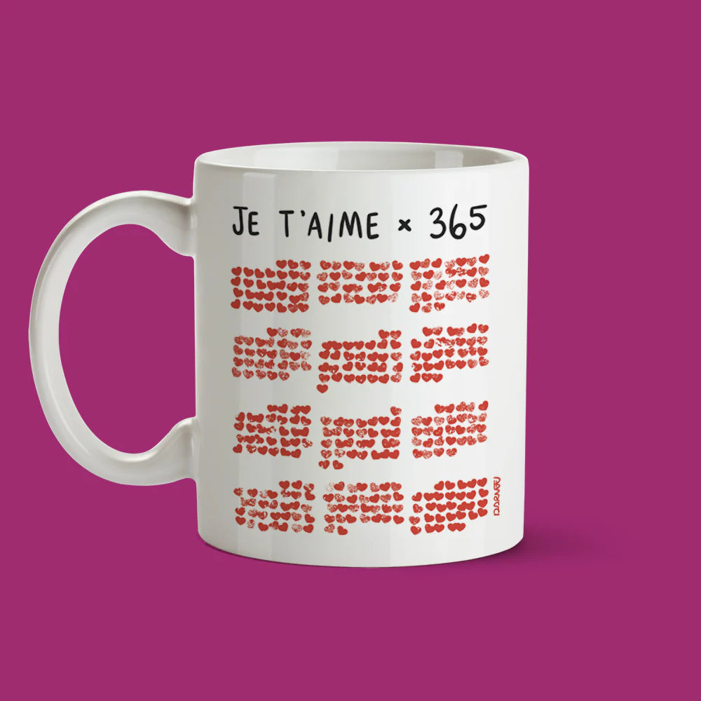 Tasse Je T'aime X 365