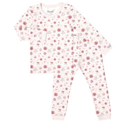 Pyjama En Modal À Manches Longues Fleurs Roses