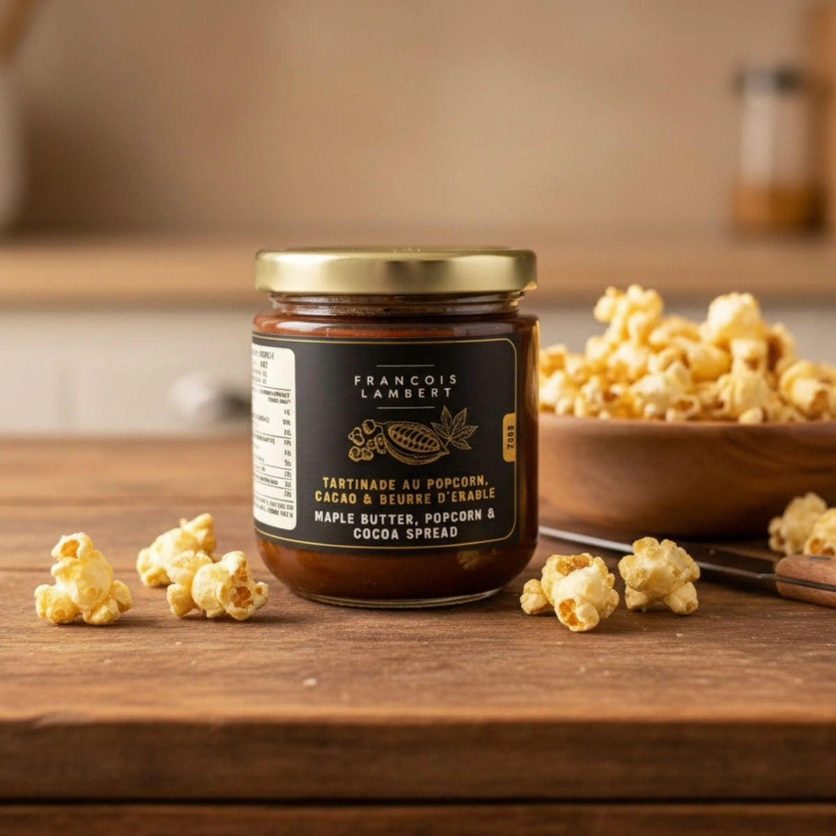 Tartinade Au Pop-Corn, Cacao Et Beurre D'érable