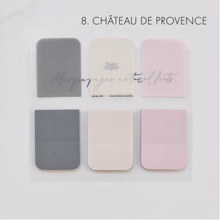 Bloc-Notes Autocollants Translucides Trio Marque-Pages Château De Provence