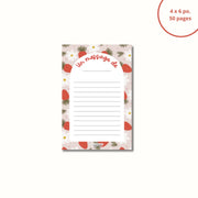 Bloc-Notes Un Message De Fraises