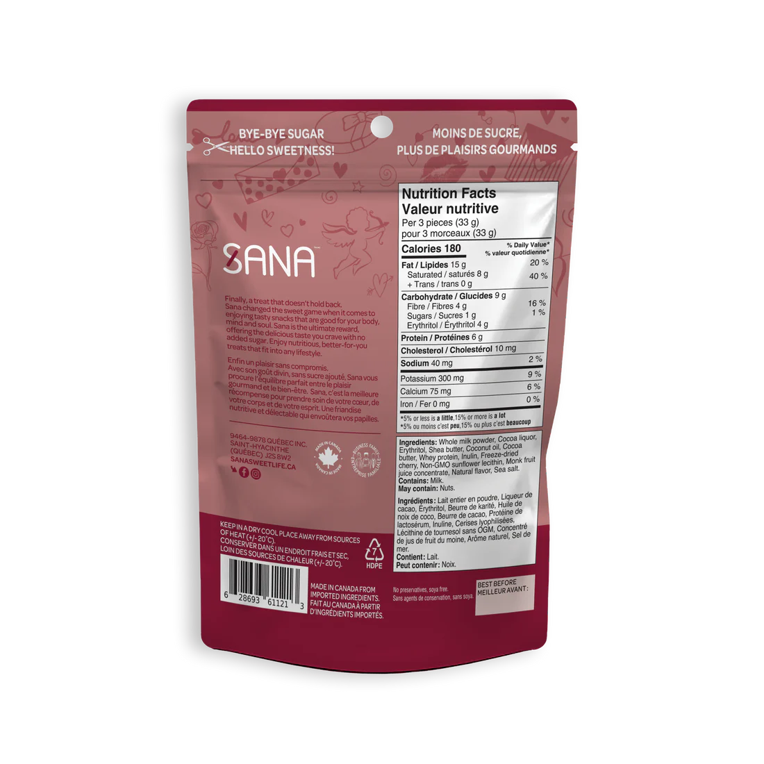 Bouchées Chocolatées Au Lait Cerise