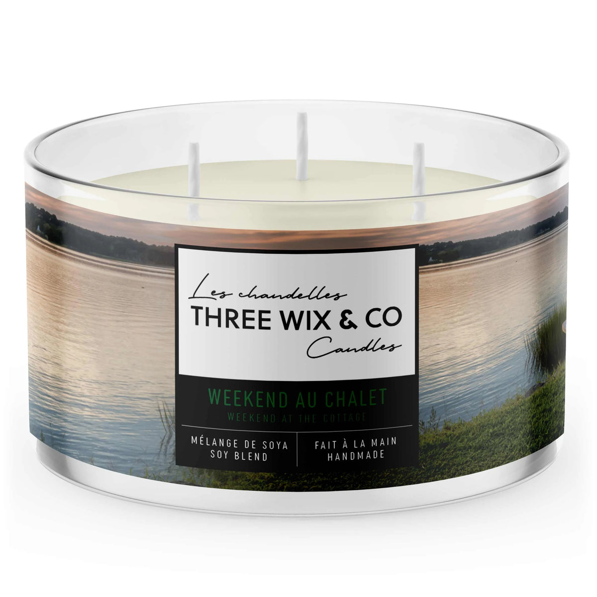 Chandelle À 3 Mèches Weekend Au Chalet