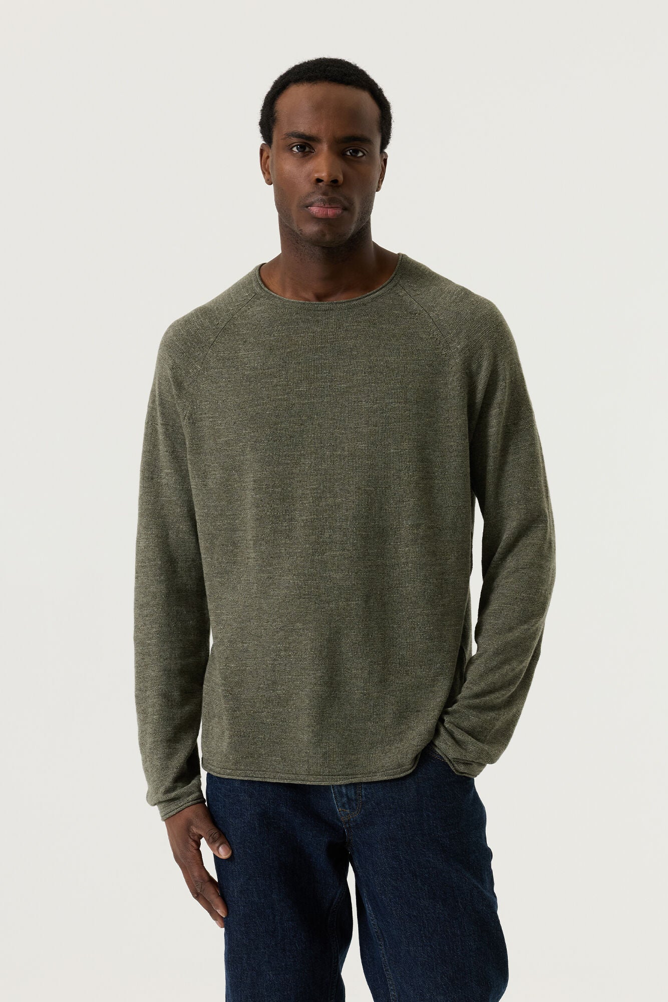 Chandail Manche Longue Olive Vert