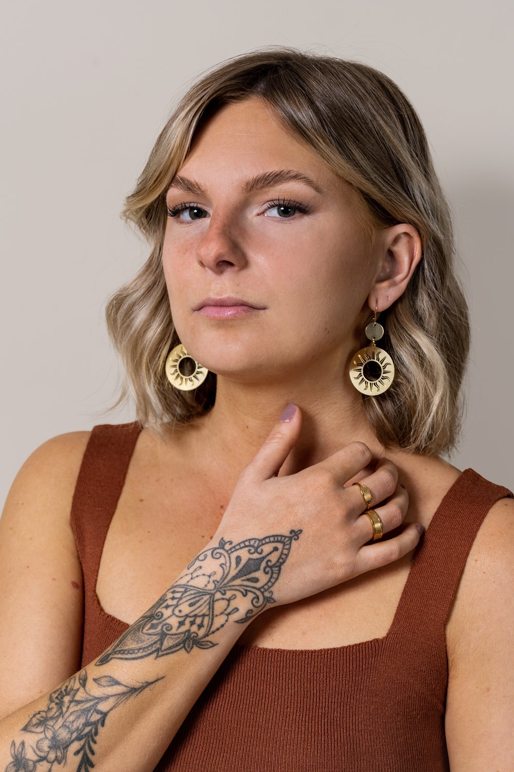 Boucles D'oreilles Akhesa Argent