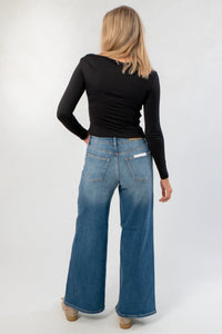 Top Alain Asymétrique Noir