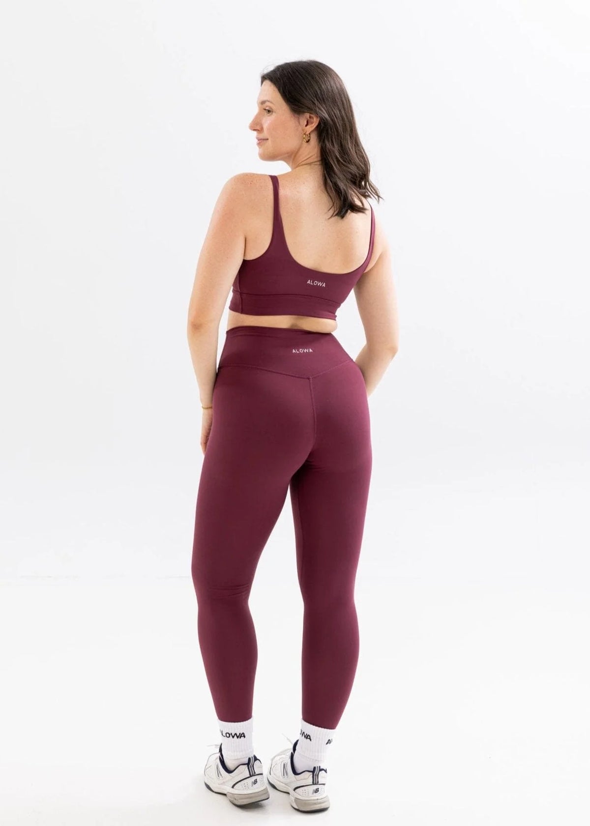 Legging Mylo Taille Haute Burgundy
