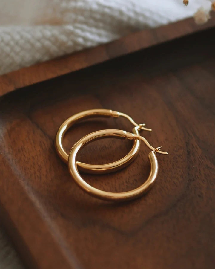 Boucles D'oreilles Anneaux Or