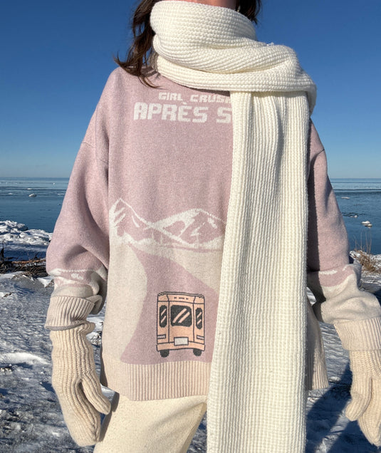 Chandail Après-Ski Sunset Bear Rose