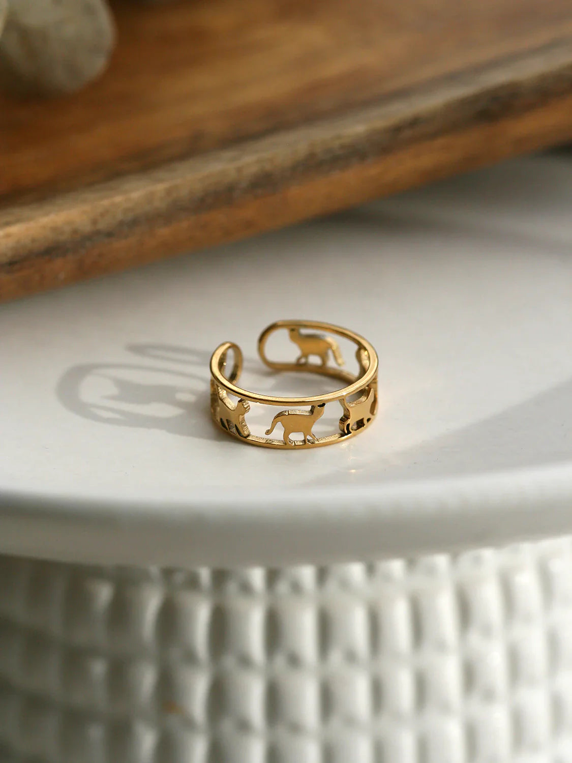 Bague Félina Doré
