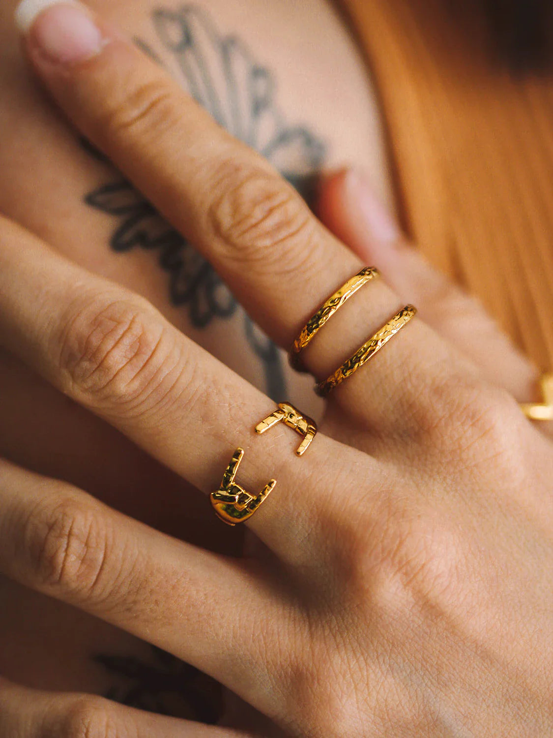 Bague She Rocks Doré