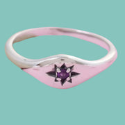 Bague Star Amethyste