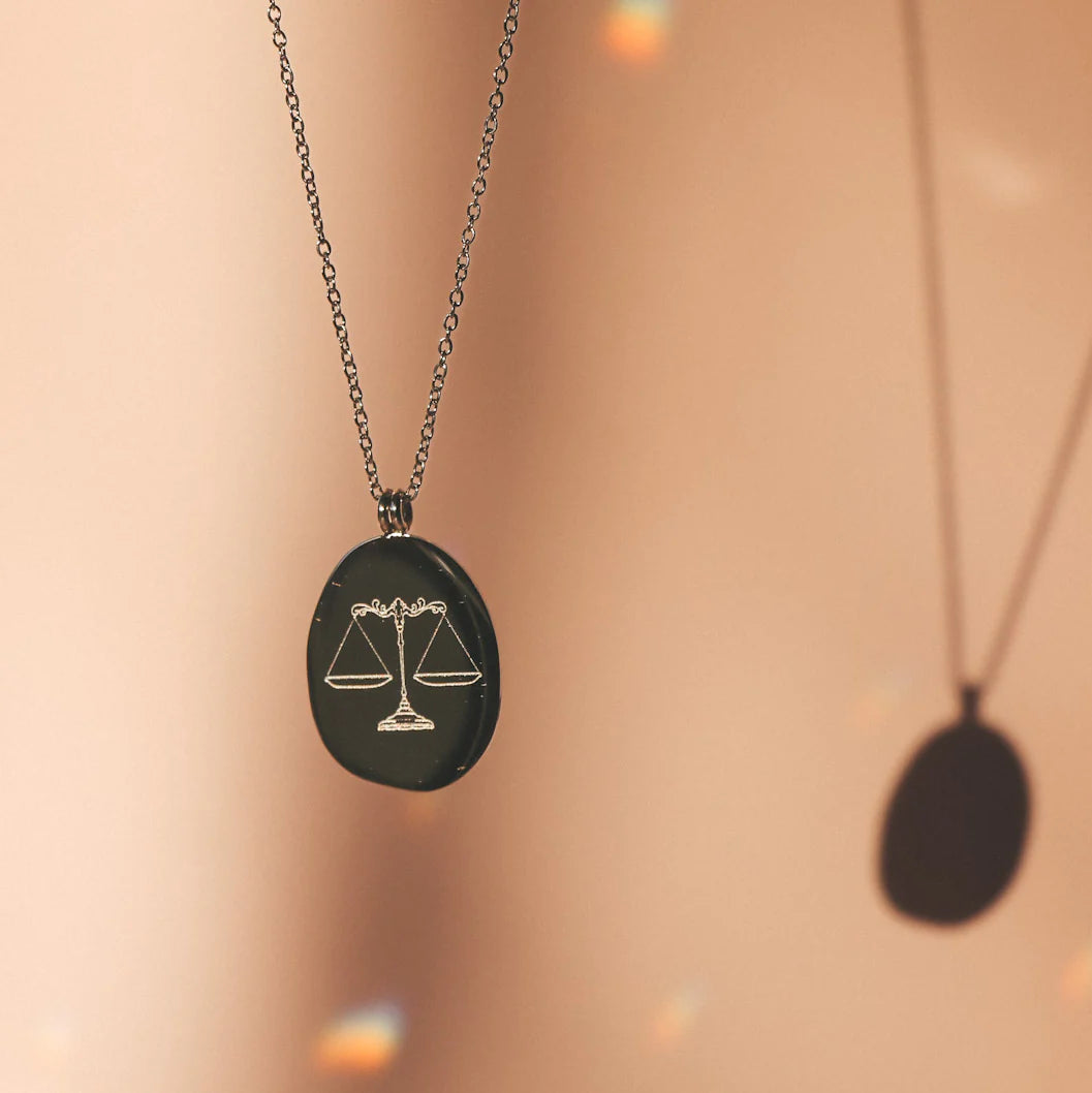 Collier Zodiac Argent - Balance