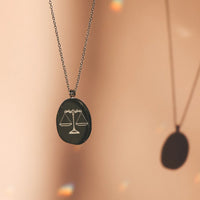 Collier Zodiac Argent - Balance