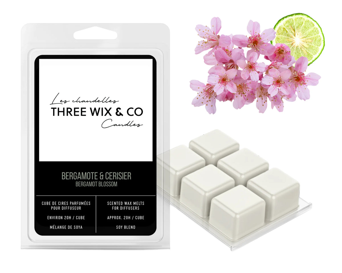 Cube De Cires Parfumées Pour Diffuseur Bergamote & Cerisier
