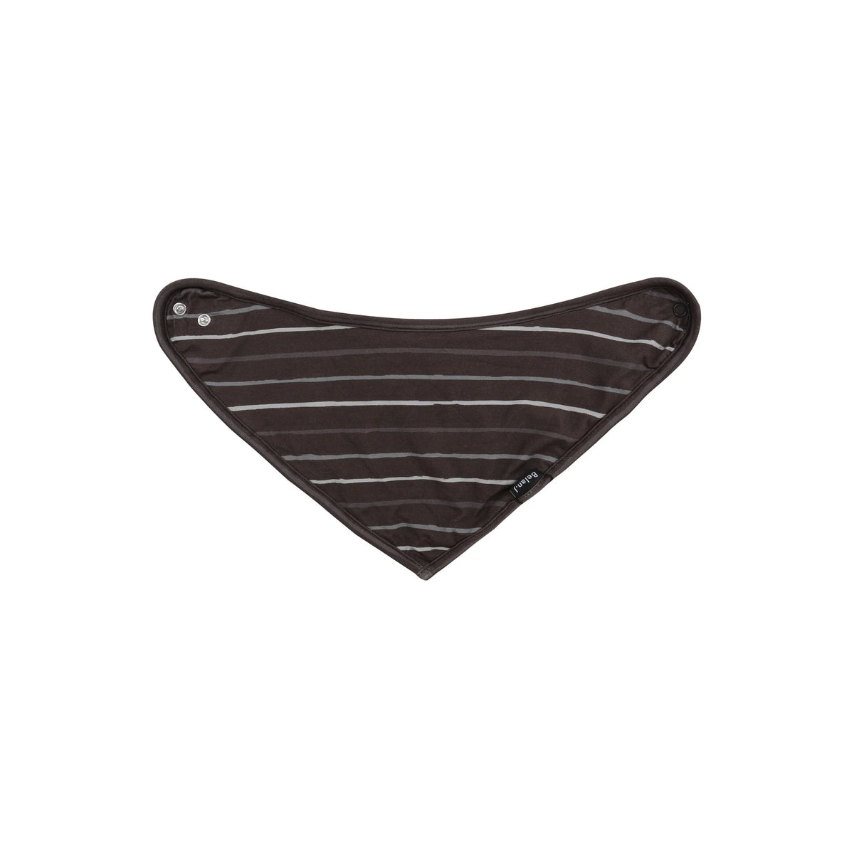 Bavoir Bandana Charcoal Stripes