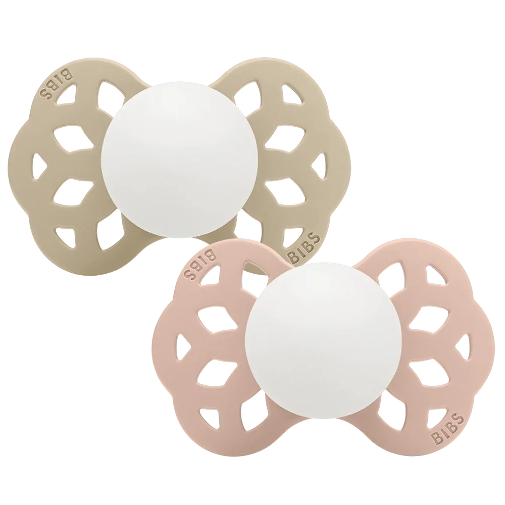 Suce Anatomique Glow In The Dark Blush/Vanilla 0-6 Mois (Paquet De 2)