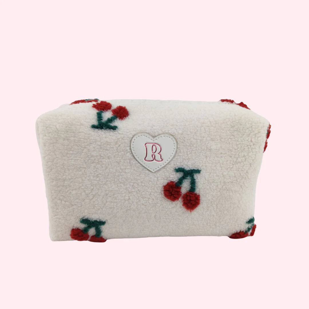 Trousse de maquillage Cerise XL Blanche