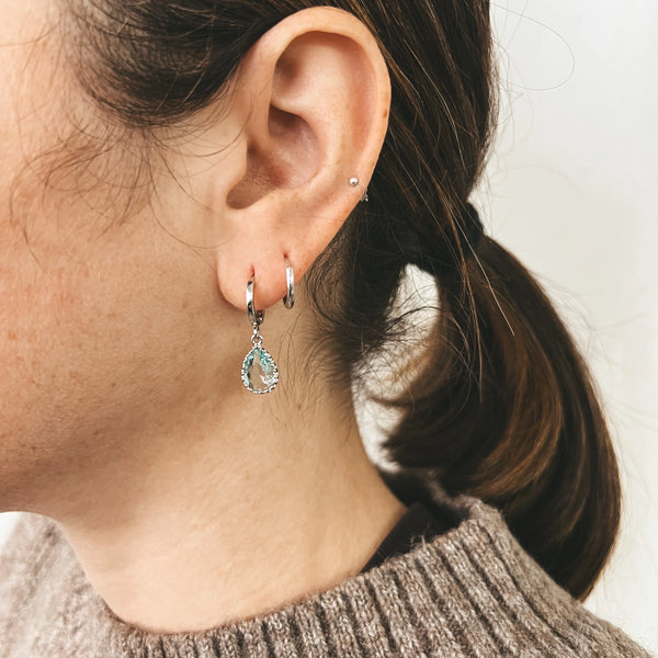 Boucles D'oreilles Dipa Bleu Glacier