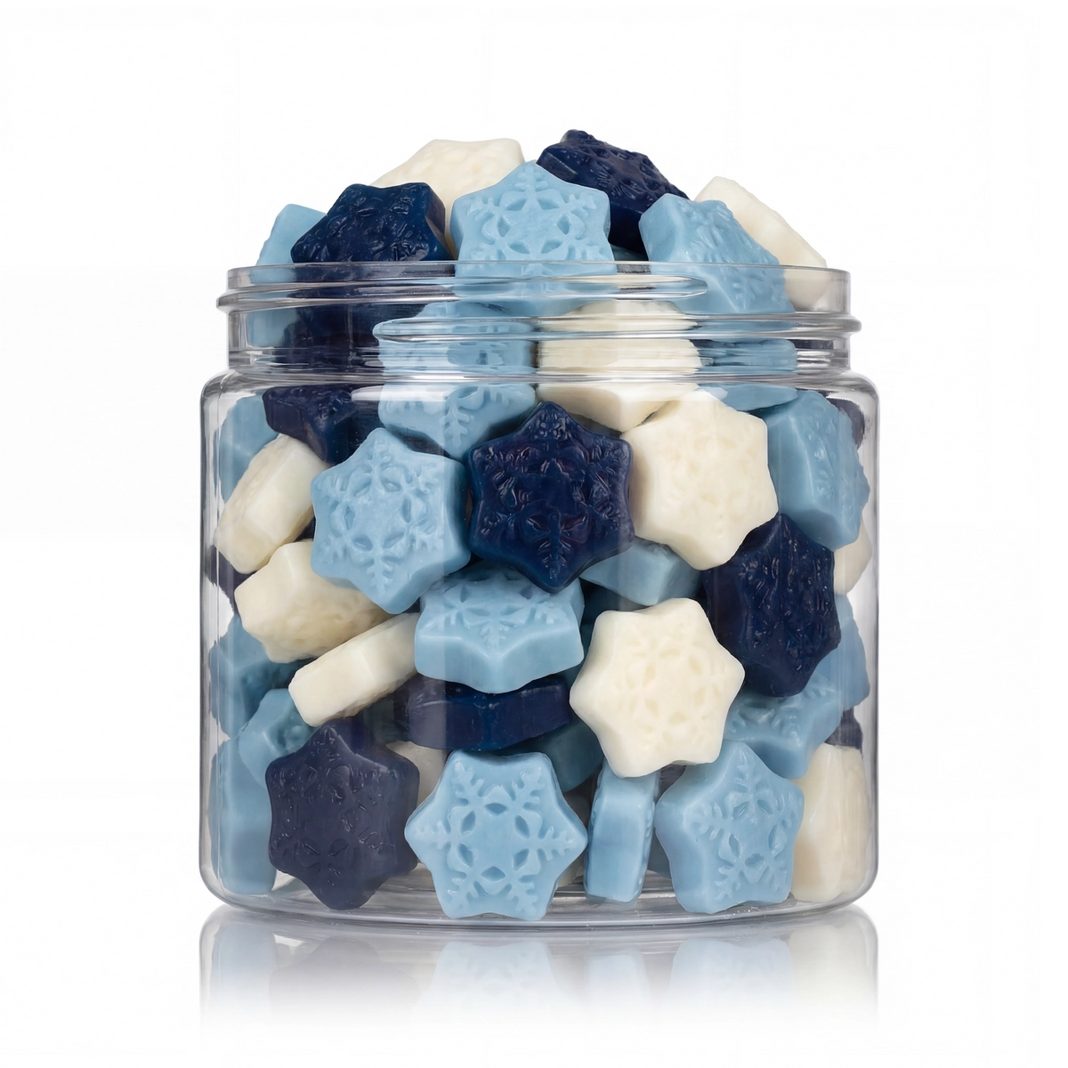 Bonbons Gélifiés Assortis Cannes En Sucre D'orge & Flocons De Neige