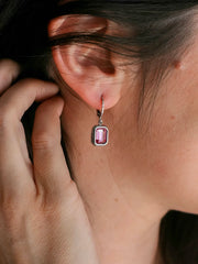 Boucles D'oreilles Saly Rose Argent