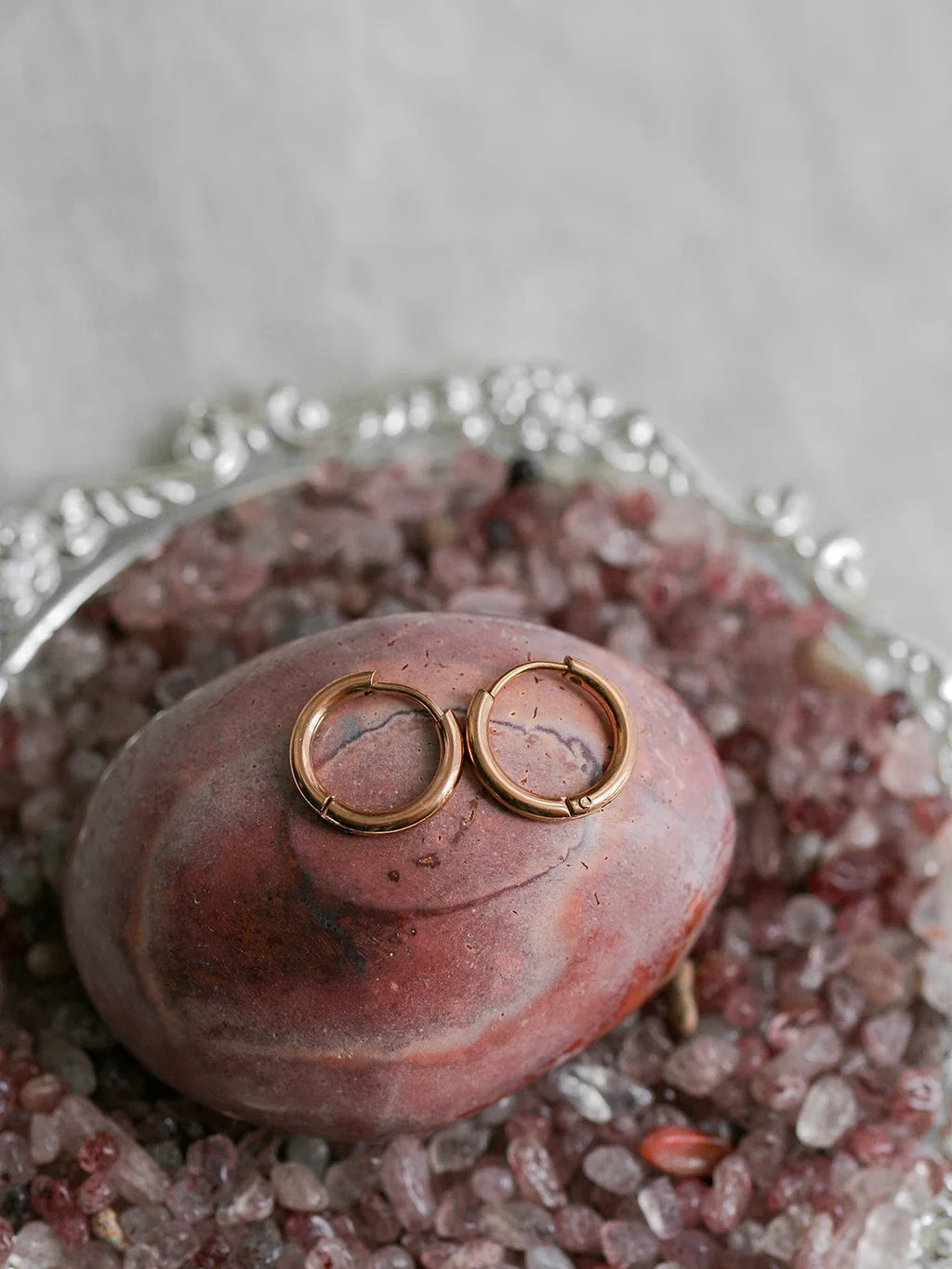 Clous D'oreilles Fiery Rose Gold