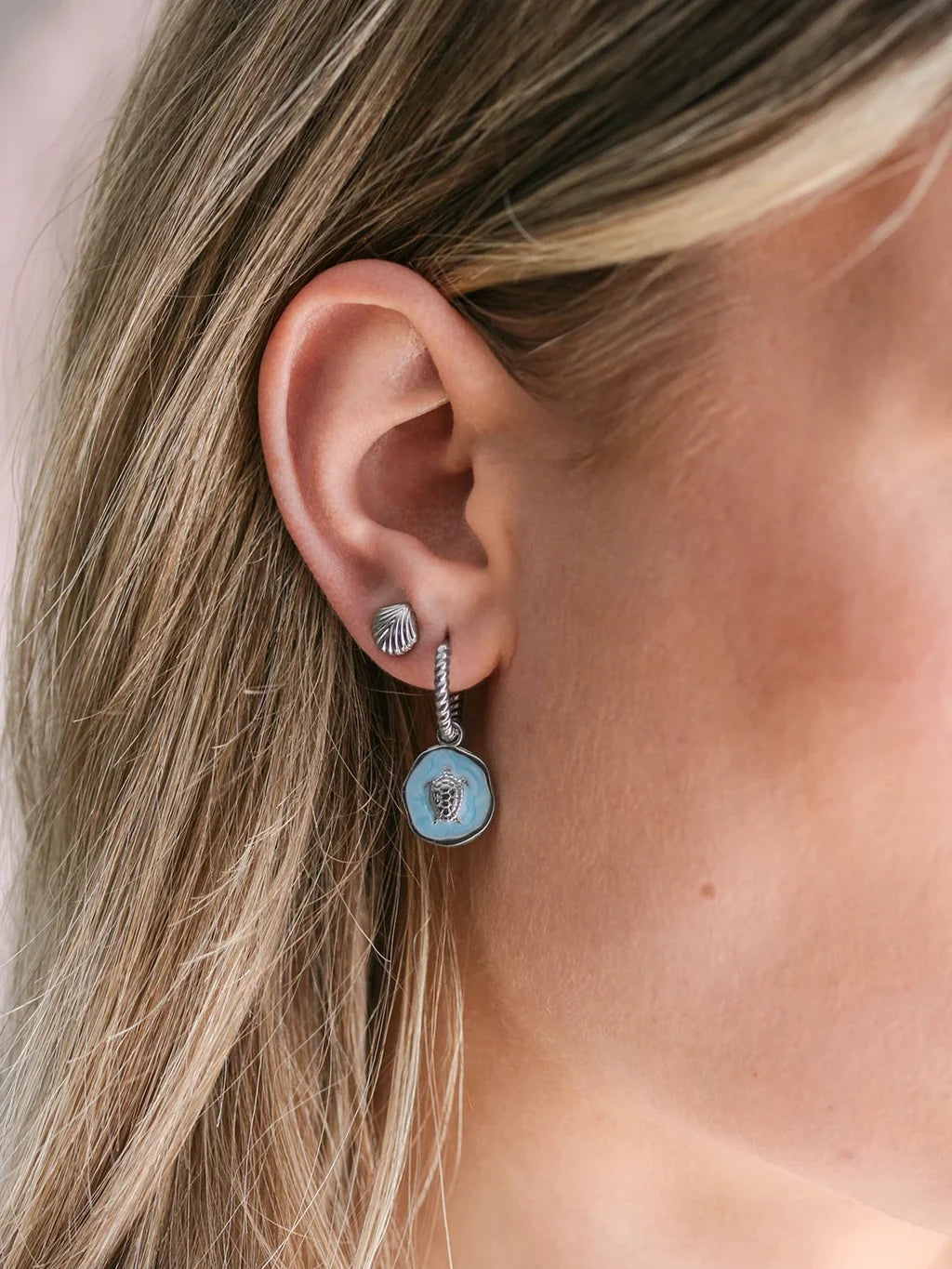 Boucles D'oreilles Littoral Argent