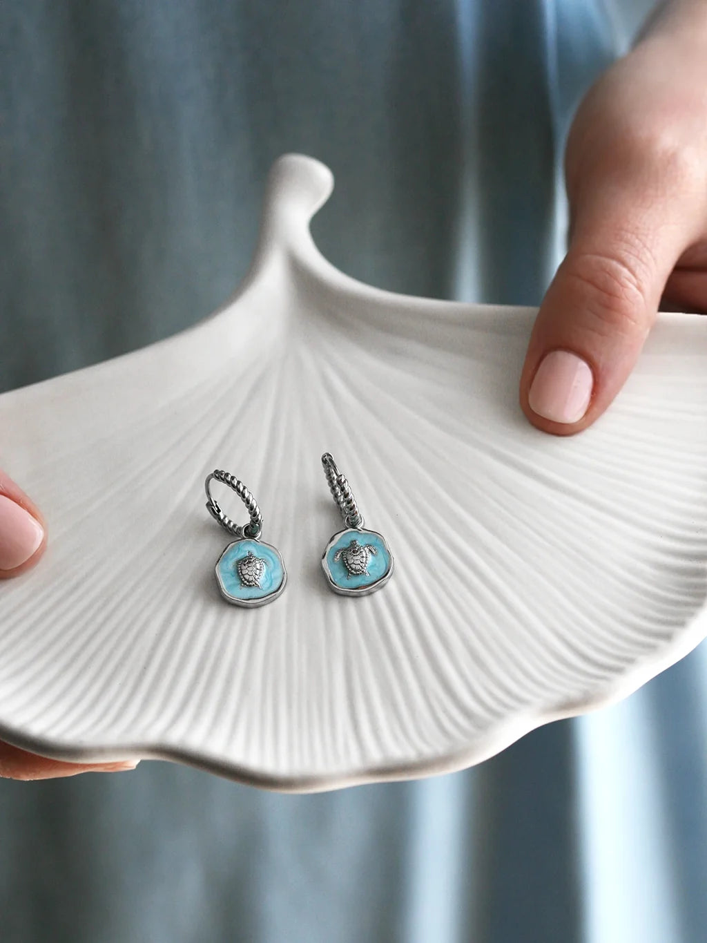 Boucles D'oreilles Littoral Argent