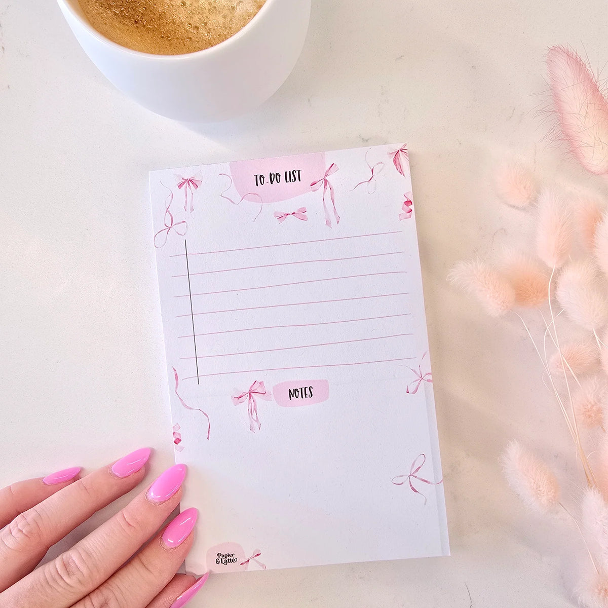 Pad De Notes Boucles Roses