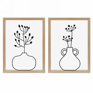 Cadre Naturel Motif Vase