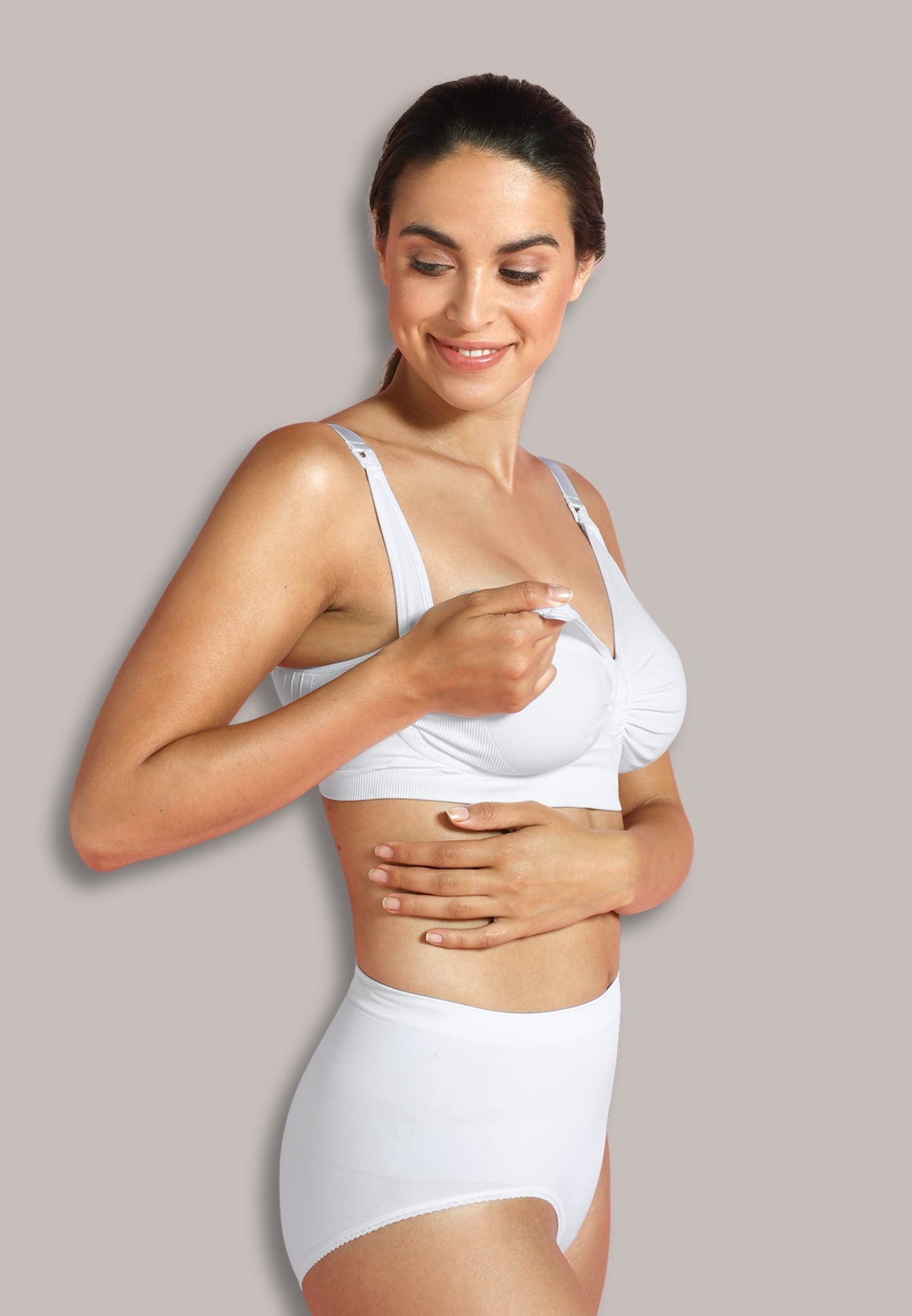 Soutien-Gorge Grossesse Et Allaitement Carri-Gel Blanc