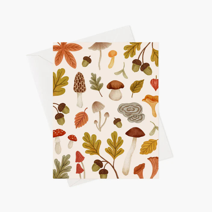Carte De Souhaits - Cueillette D'automne - Illustrée Par Marie-Lise