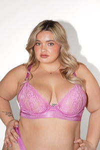 Soutien-Gorge Plongeant Casual Purple