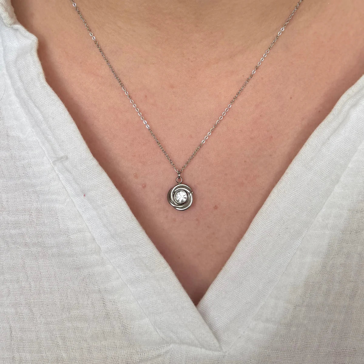 Collier Charlotte Argent