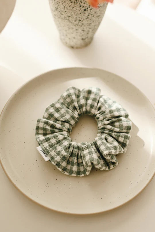 Chouchou À Carreaux Sauge