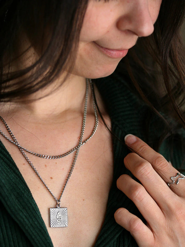 Collier Anaconda Argent