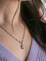 Collier Crysaline Argent