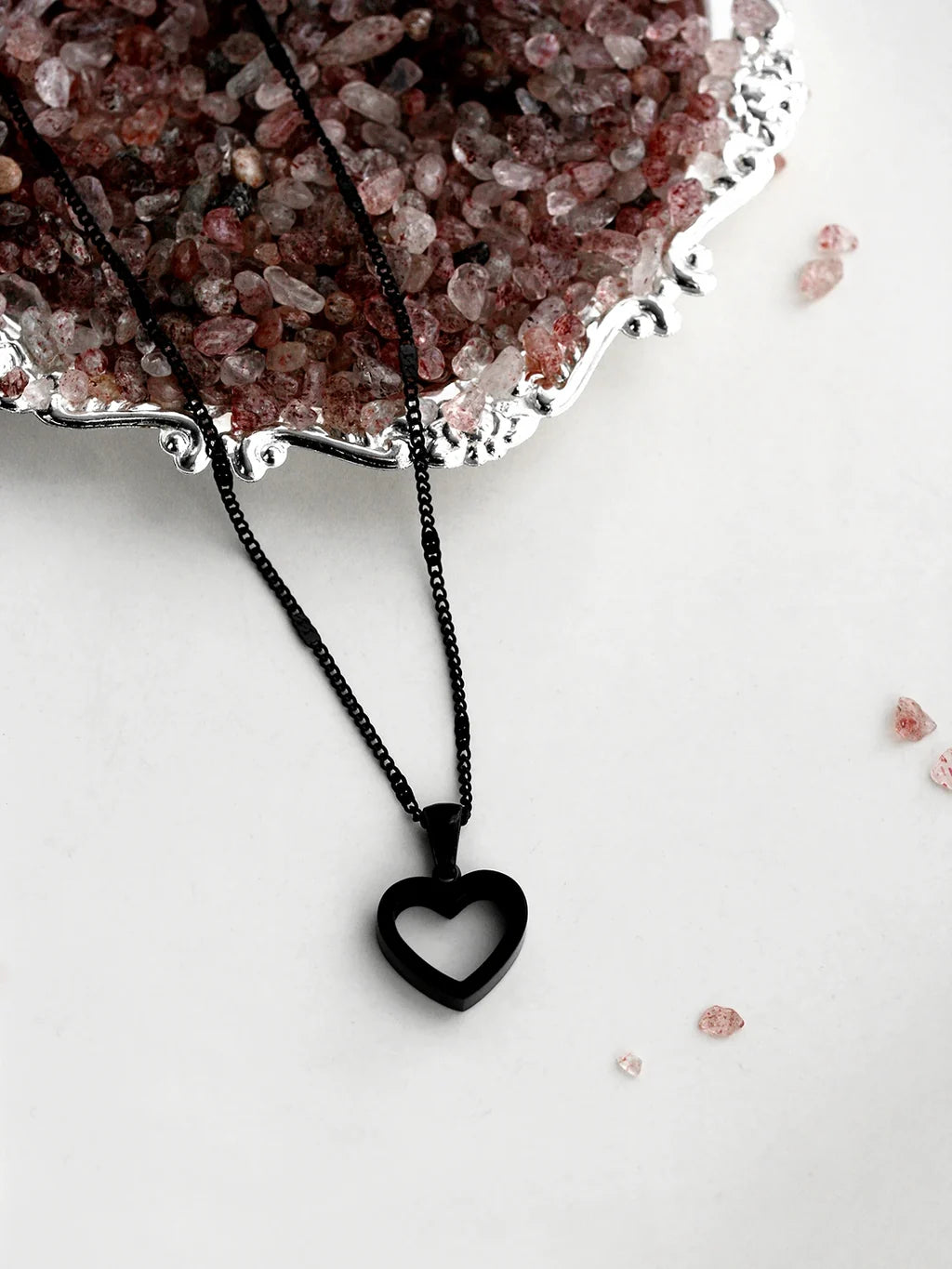 Collier Stolen Heart Noir