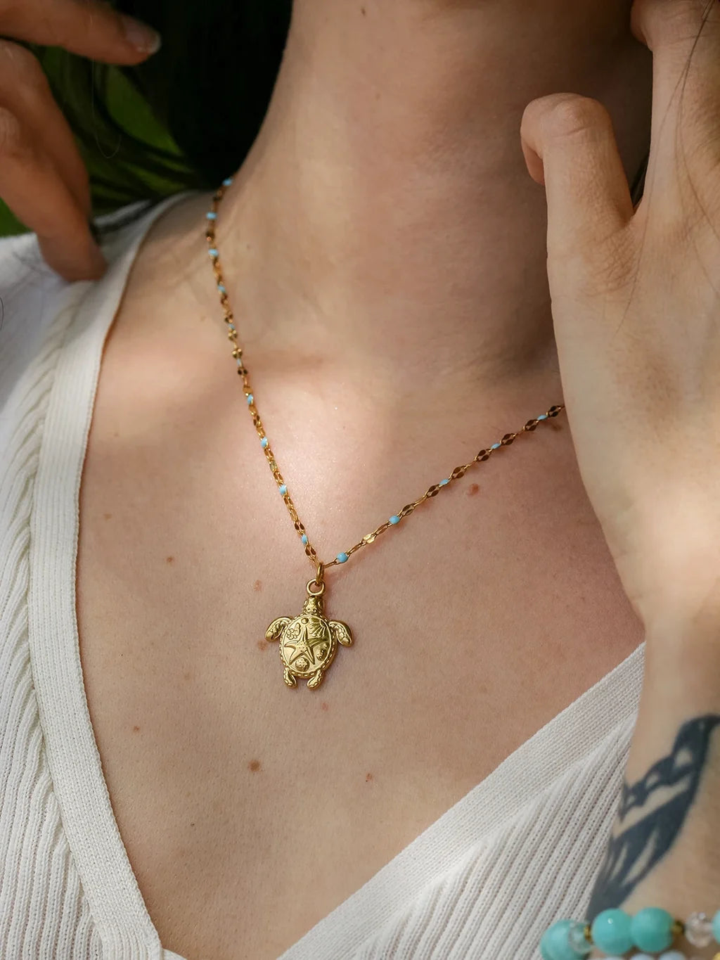 Collier Marée Douce Doré