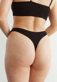 Tanga Coton Noir