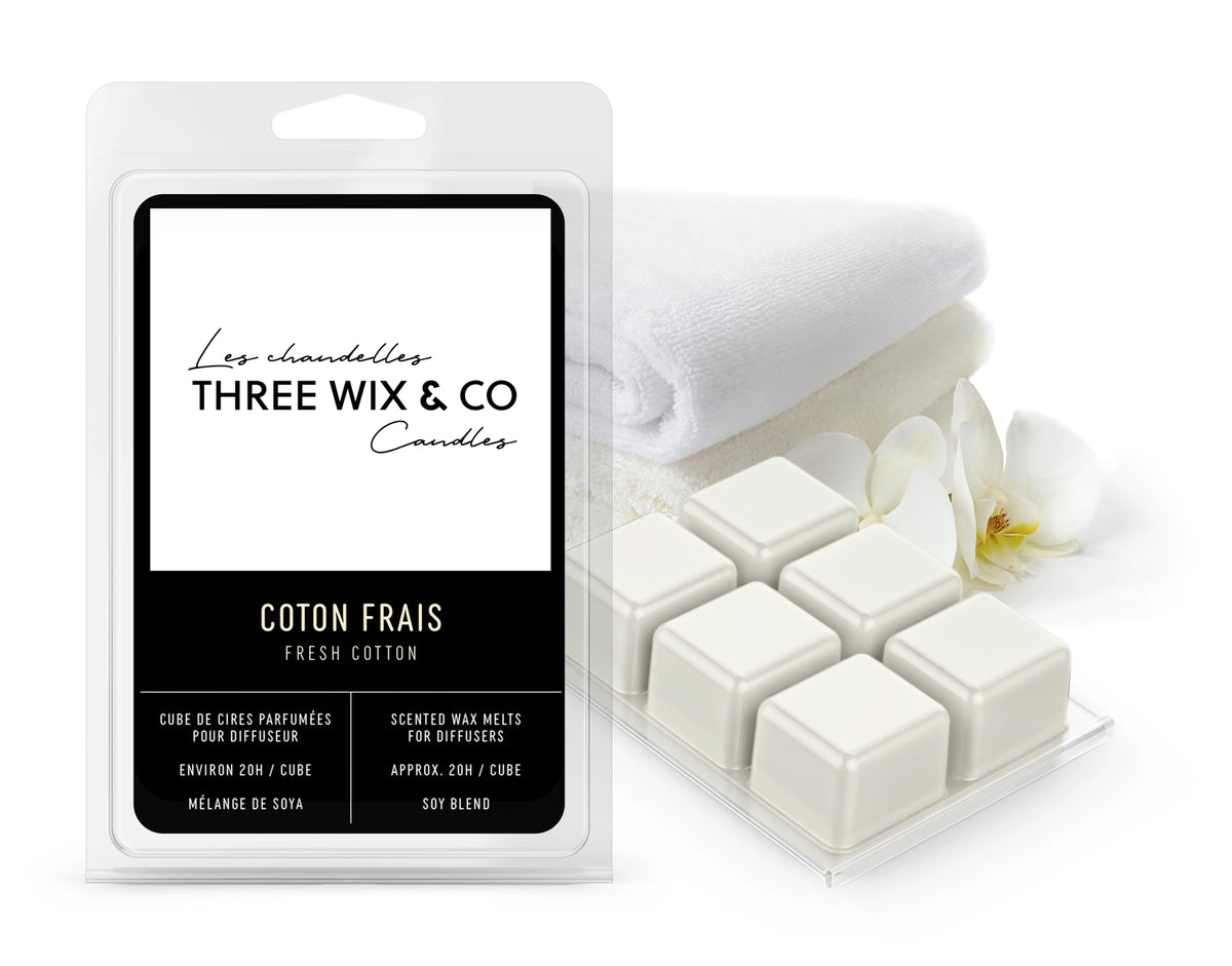 Cube De Cires Parfumées Pour Diffuseur Coton Frais