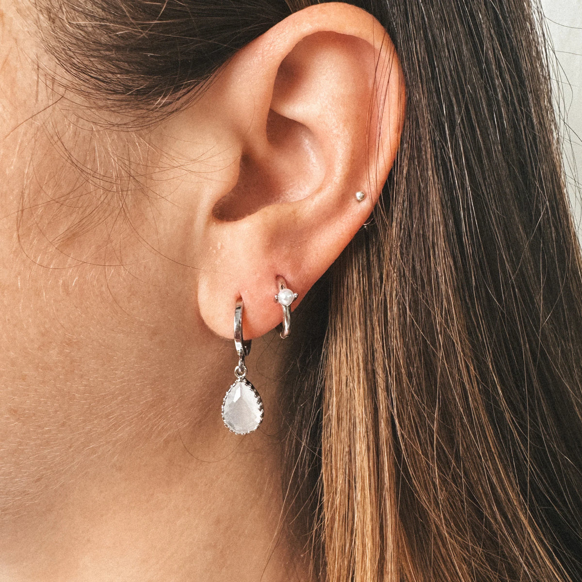 Boucles D'oreilles Dipa Crème