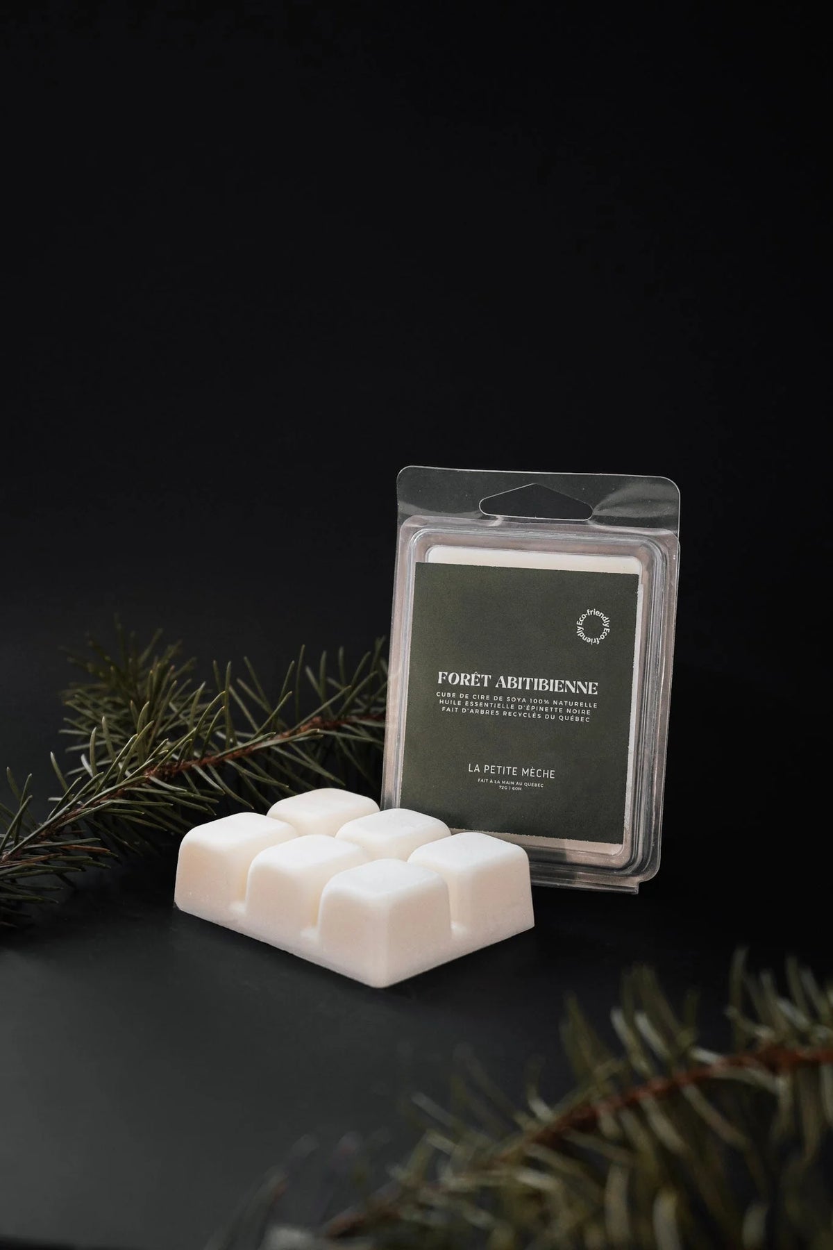 Cube De Cire Épinette Noire