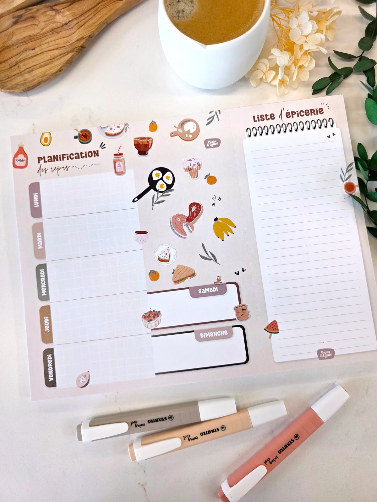 Planificateur De Repas Dans Ma Cuisine Cette Semaine