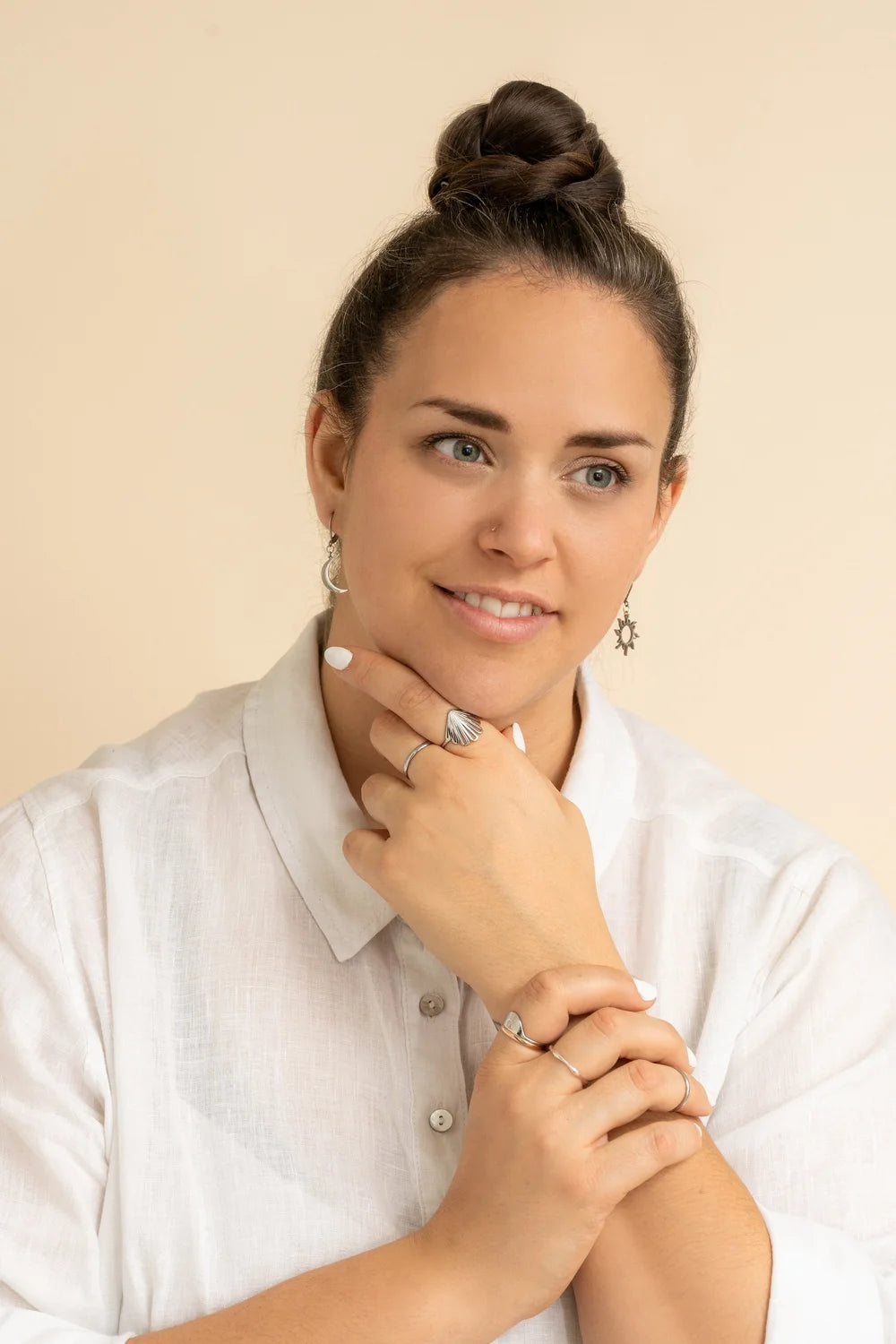 Boucles D'oreilles Day & Night Argent
