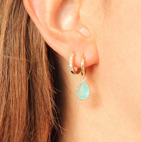 Boucles D'oreilles Dipo Menthe