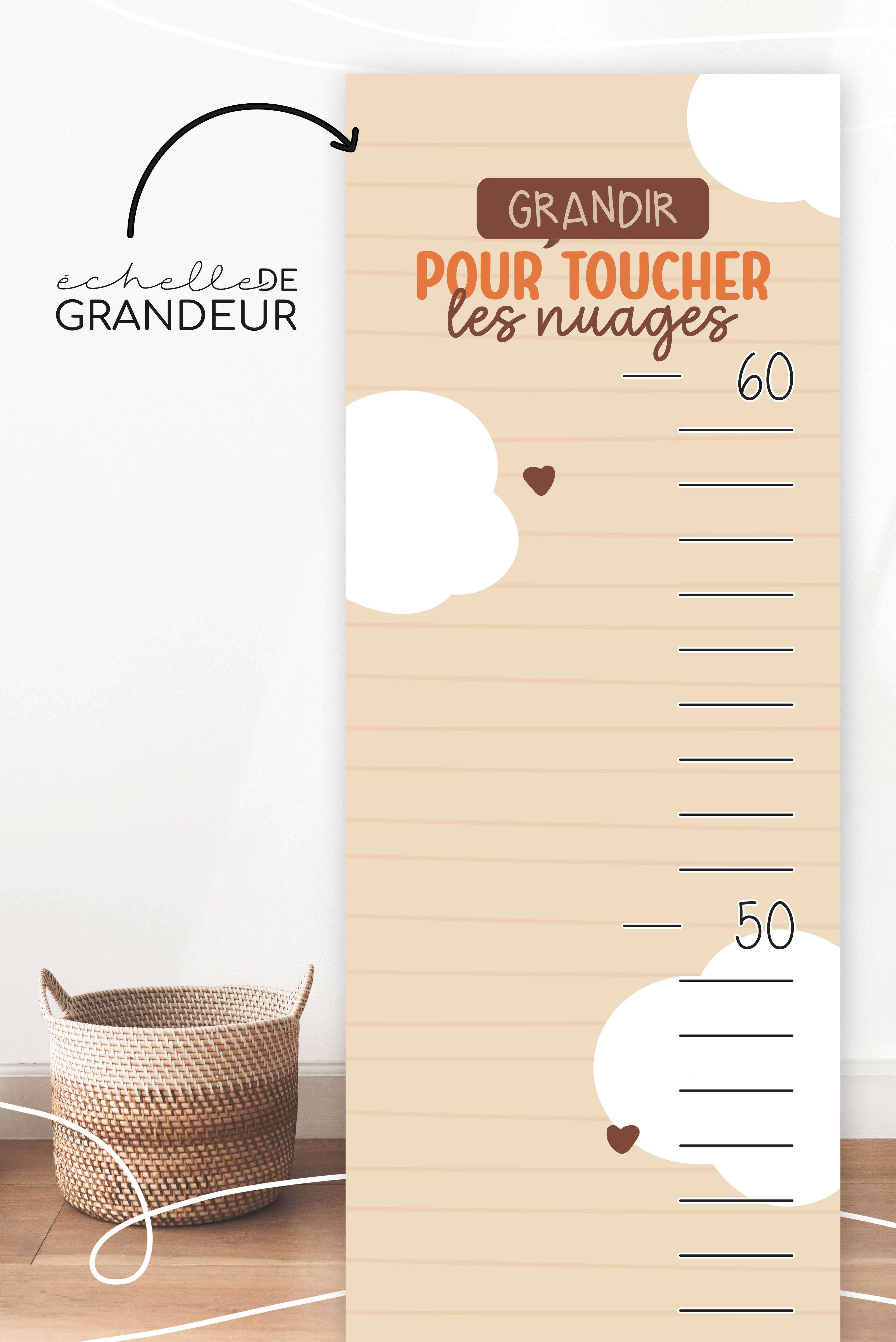 Échelle De Grandeur À La Ferme Et Support En Bois Magnétique