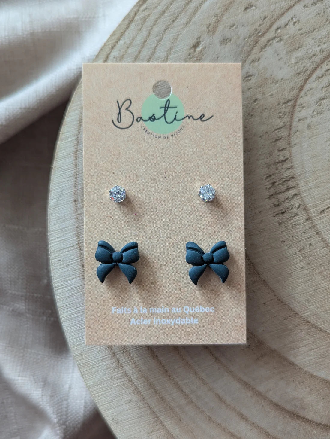 Duo Boucles Zircons Émeraude