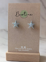 Studs Étoiles Holographique