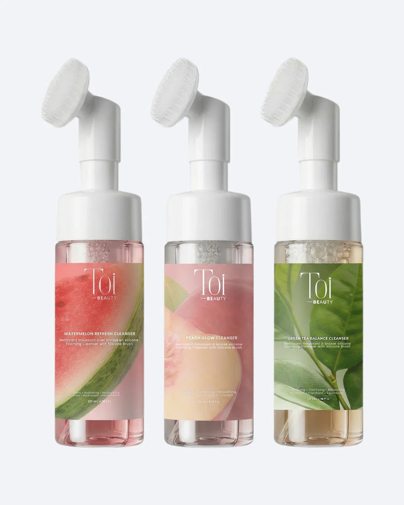 Nettoyant Moussant Avec Brosse Silicone Peach Glow